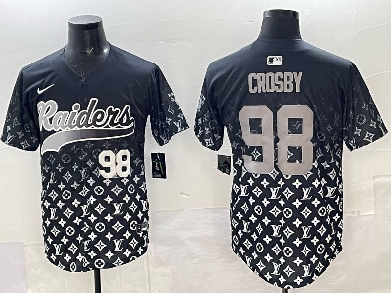 Men 2025 Nike Oakland Raiders #98 Crosby black Limited NFL Jersey 02->oakland raiders->NFL Jersey